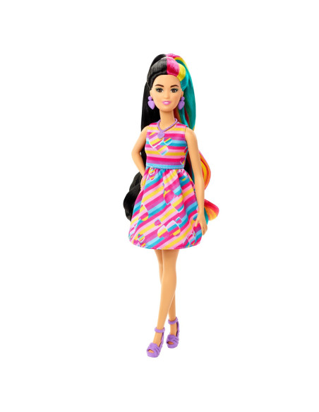 Barbie Totally Hair Papusa Barbie Bruneta,MTHCM90 Barbie Totally Hair Papusa Barbie Bruneta,MTHCM90