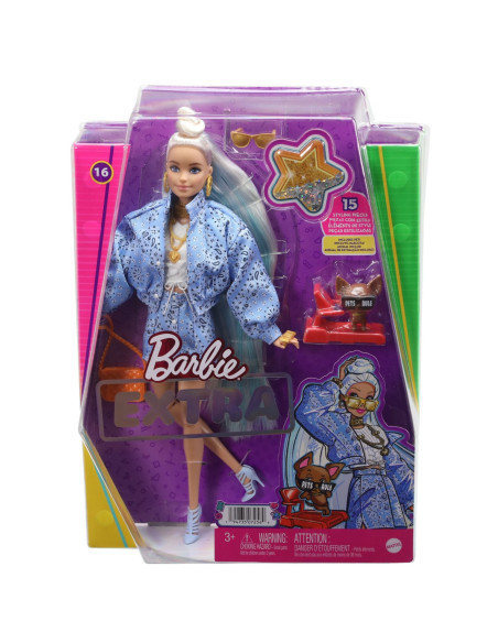 Barbie Papusa Barbie Extra Barbie Cu Bandana,MTHHN08