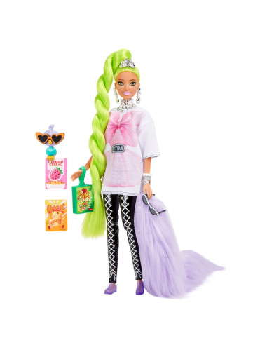Barbie Papusa Barbie Extra Par Verde Neon,MTHDJ44