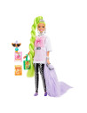 Barbie Papusa Barbie Extra Par Verde Neon,MTHDJ44