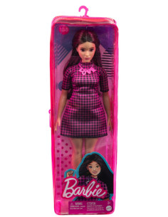 Papusa Barbie Fashionista Satena Cu Rochie Mov,MTFBR37_HBV20