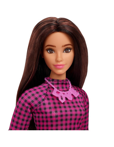 Papusa Barbie Fashionista Satena Cu Rochie Mov,MTFBR37_HBV20