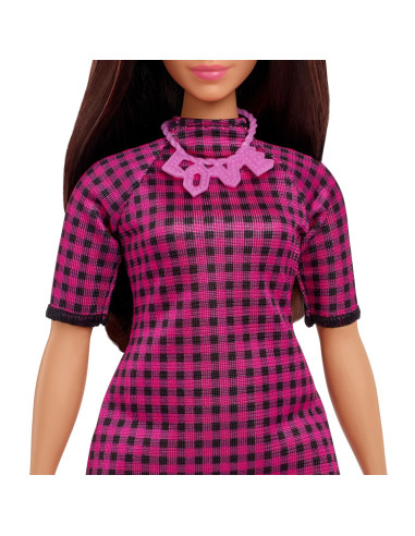 Papusa Barbie Fashionista Satena Cu Rochie Mov,MTFBR37_HBV20