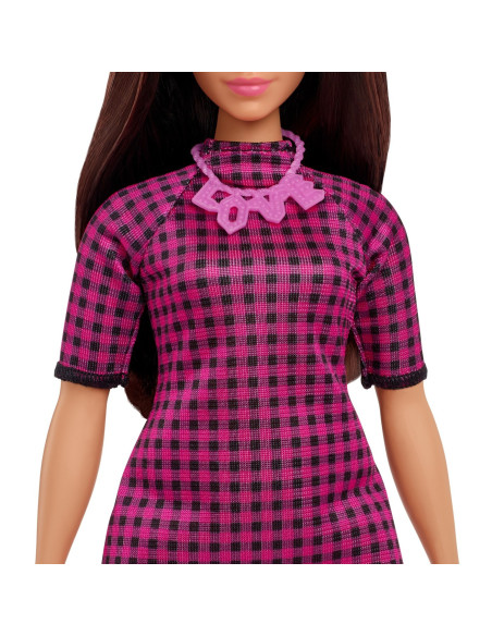 Papusa Barbie Fashionista Satena Cu Rochie Mov,MTFBR37_HBV20