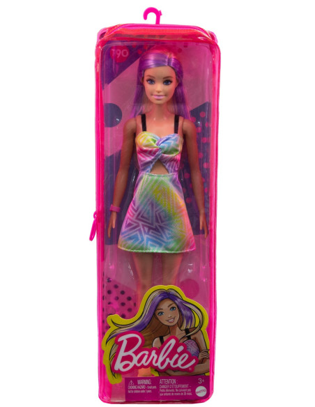 Papusa Barbie Fashionista Blonda Cu Suvite Mov,MTFBR37_HBV22