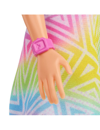Papusa Barbie Fashionista Blonda Cu Suvite Mov,MTFBR37_HBV22
