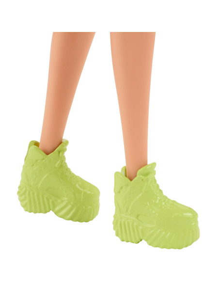 Papusa Barbie Fashionista Blonda Cu Suvite Mov,MTFBR37_HBV22