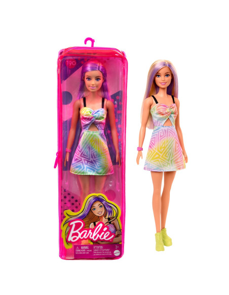 Papusa Barbie Fashionista Blonda Cu Suvite Mov,MTFBR37_HBV22