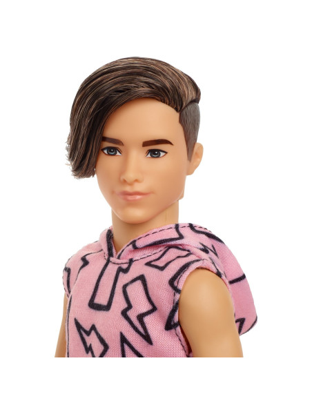 Barbie Papusa Baiat Fashionistas Cu Maiou Cu Imprimeu Cu