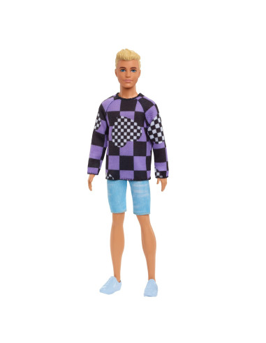 Barbie Papusa Baiat Fashionistas Blond Cu Bluza Cu Imprimeu