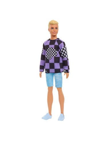 Barbie Papusa Baiat Fashionistas Blond Cu Bluza Cu Imprimeu