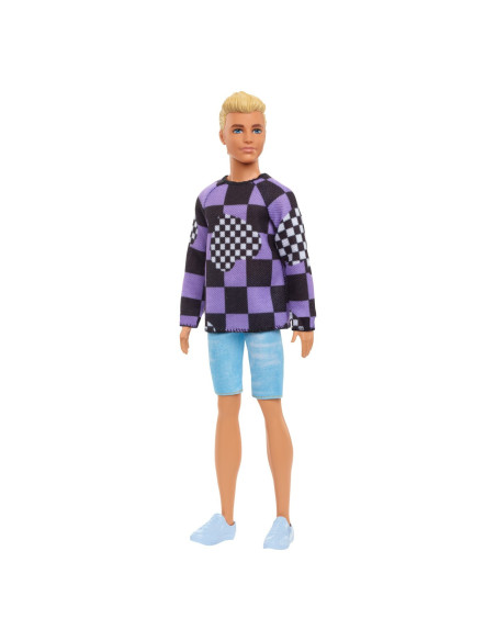 Barbie Papusa Baiat Fashionistas Blond Cu Bluza Cu Imprimeu