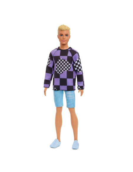 Barbie Papusa Baiat Fashionistas Blond Cu Bluza Cu Imprimeu