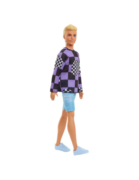 Barbie Papusa Baiat Fashionistas Blond Cu Bluza Cu Imprimeu