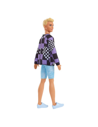 Barbie Papusa Baiat Fashionistas Blond Cu Bluza Cu Imprimeu