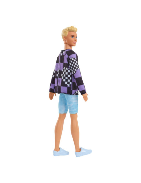 Barbie Papusa Baiat Fashionistas Blond Cu Bluza Cu Imprimeu