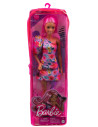 Papusa Barbie Fashionista Cu Par Roz Si Picior