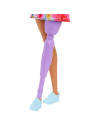 Papusa Barbie Fashionista Cu Par Roz Si Picior
