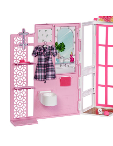 Barbie Set Casa Barbie Cu 4 Camere,MTHCD47