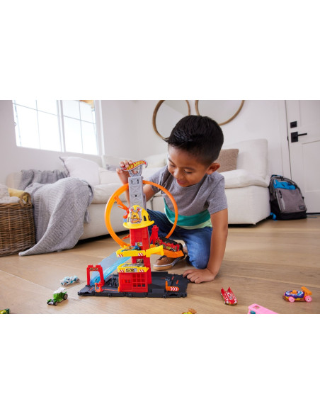 Hot Wheels Statia De Pompieri Super Loop,MTHKX41