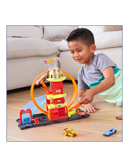 Hot Wheels Statia De Pompieri Super Loop,MTHKX41