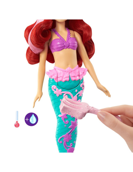 Disney Princess Papusa Ariel Cu Culori Schimbatoare,MTHLW00
