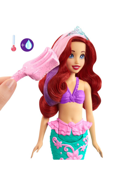Disney Princess Papusa Ariel Cu Culori Schimbatoare,MTHLW00