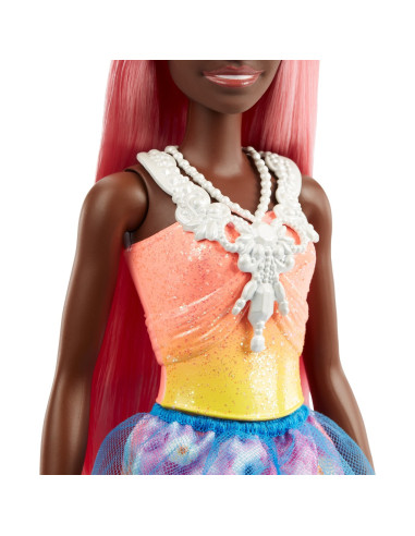 Barbie Dreamtopia Papusa Printesa Cu Par Corai,MTHGR13_HGR14