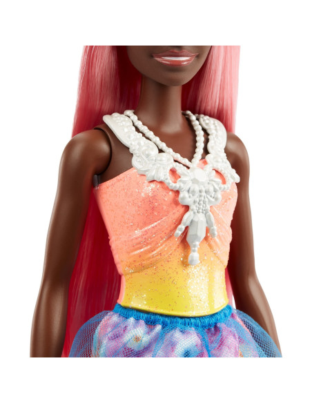Barbie Dreamtopia Papusa Printesa Cu Par Corai,MTHGR13_HGR14