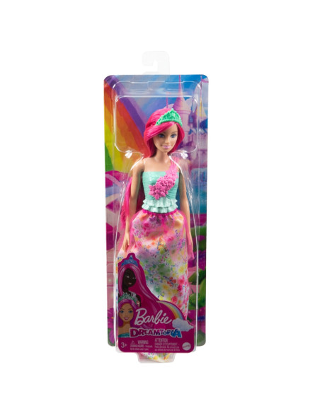 Barbie Dreamtopia Papusa Printesa Cu Par Roz,MTHGR13_HGR15
