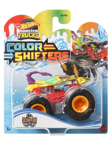 Hot Wheels Monster Truck Camion Scorpedo Cu Culori Schimbatoare