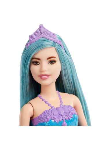 Barbie Dreamtopia Papusa Printesa Cu Par Albastru,MTHGR13_HGR16