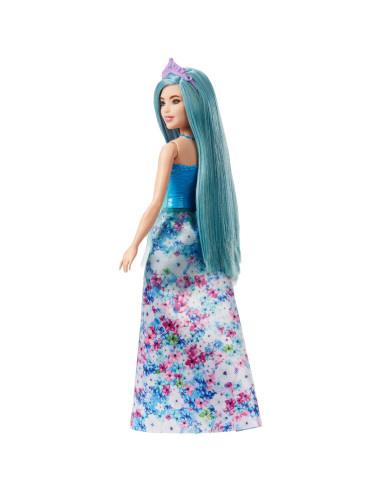 Barbie Dreamtopia Papusa Printesa Cu Par Albastru,MTHGR13_HGR16