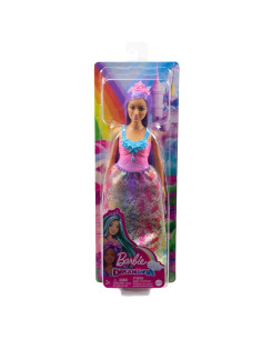 Barbie Dreamtopia Papusa Printesa Cu Par Mov,MTHGR13_HGR17