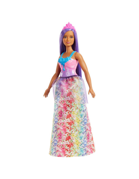 Barbie Dreamtopia Papusa Printesa Cu Par Mov,MTHGR13_HGR17