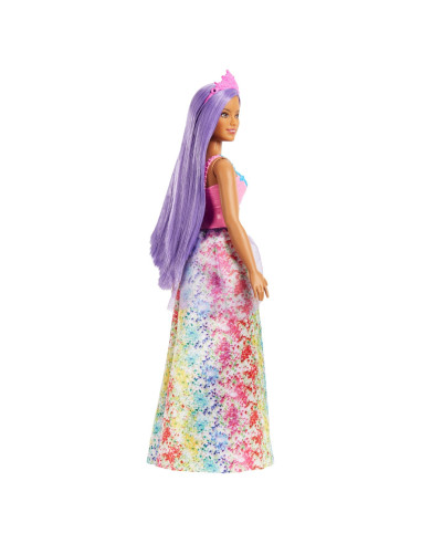 Barbie Dreamtopia Papusa Printesa Cu Par Mov,MTHGR13_HGR17