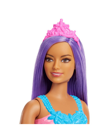 Barbie Dreamtopia Papusa Printesa Cu Par Mov,MTHGR13_HGR17