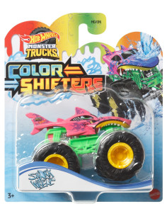 Hot Wheels Monster Truck Camion Shark Wreak Cu Culori