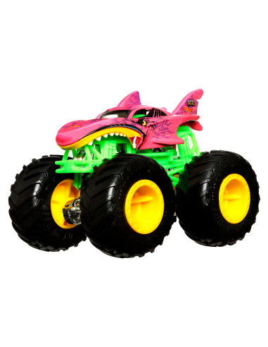 Hot Wheels Monster Truck Camion Shark Wreak Cu Culori