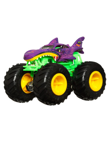 Hot Wheels Monster Truck Camion Shark Wreak Cu Culori
