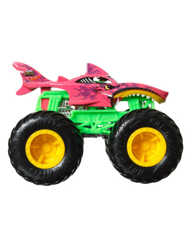 Hot Wheels Monster Truck Camion Shark Wreak Cu Culori