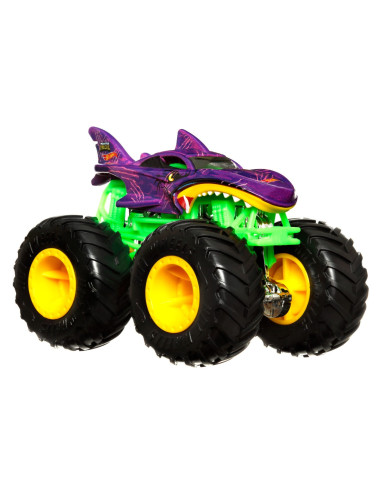 Hot Wheels Monster Truck Camion Shark Wreak Cu Culori