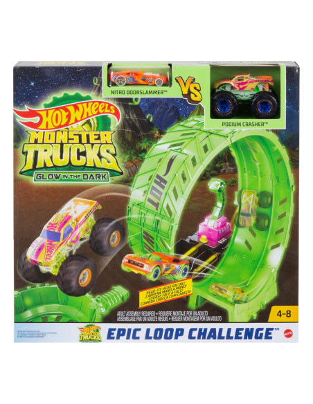Hot Wheels Monster Truck Pista Cascadorilor In Bucla