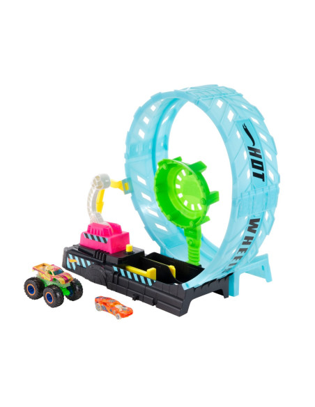 Hot Wheels Monster Truck Pista Cascadorilor In Bucla