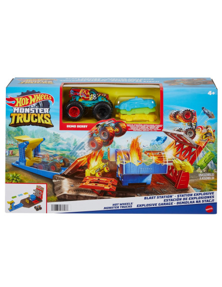 Hot Wheels Monster Trucks Set Blast Station,MTHFB12