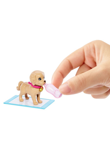Barbie Set Papusa Barbie Pup Adoption,MTHKD86