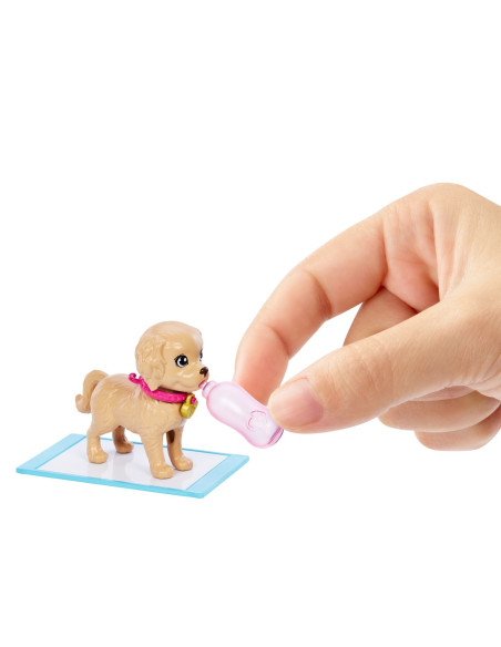 Barbie Set Papusa Barbie Pup Adoption,MTHKD86