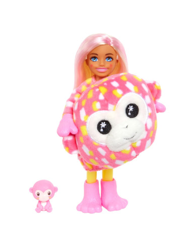 Barbie Papusa Chelsea Cutie Reveal Maimutica,MTHKR14