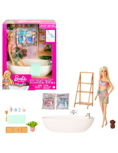 Babrie Self Care Set Papusa Si Baie Cu Confetti,MTHKT92