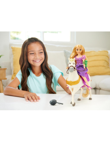 Disney Princess Set Papusa Rapunzel Si Calul Maximus,MTHLW23